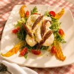 Burrata Con Alici Italian food